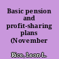 Basic pension and profit-sharing plans (November 1961)
