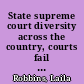 State supreme court diversity across the country, courts fail to reflect the racial, ethnic, and gender diversity of the communities they serve /