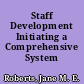 Staff Development Initiating a Comprehensive System /