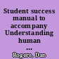 Student success manual to accompany Understanding human communication, 11th ed., Ronald B. Adler, George Rodman /