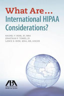 What are ... international HIPAA considerations? /