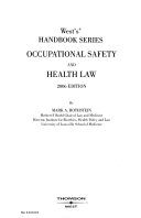 Occupational safety and health law /