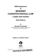 Modern constitutional law : cases and notes /