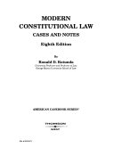 Modern constitutional law : cases and notes /
