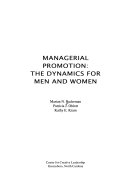 Managerial promotion : the dynamics for men and women /