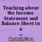 Teaching about the Income Statement and Balance Sheet in a Beginning Business German Course