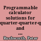 Programmable calculator solutions for quarter-quarter-quarter and latitude-longitude determinations /