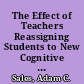 The Effect of Teachers Reassigning Students to New Cognitive Tutor Sections /