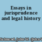 Essays in jurisprudence and legal history