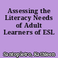 Assessing the Literacy Needs of Adult Learners of ESL