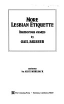 More lesbian etiquette : humorous essays /