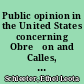 Public opinion in the United States concerning Obreǵon and Calles, 1920-1928 /