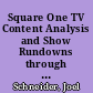 Square One TV Content Analysis and Show Rundowns through Season Three /