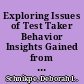 Exploring Issues of Test Taker Behavior Insights Gained from Response-Time Analyses. Law School Admission Council Computerized Testing Report. LSAC Research Report Series /