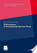 Performance in professional service firms