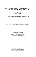 Environmental law : a guide to information sources /