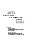 This tender and delicate business : the public trust doctrine in American law and economic policy, 1789-1920 /