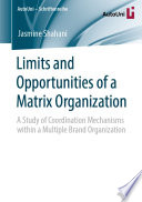 Limits and opportunities of a matrix organization a study of coordination mechanisms within a multiple brand organization /