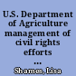 U.S. Department of Agriculture management of civil rights efforts continues to be deficient despite years of attention : testimony before the Subcommittee on Government Management, Organization, and Procurement, Committee on Oversight and Government Reform, House of Representatives /