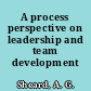 A process perspective on leadership and team development /