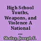 High School Youths, Weapons, and Violence A National Survey. National Institute of Justice Research in Brief /