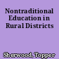 Nontraditional Education in Rural Districts