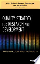 Quality strategy for research and development /