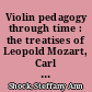 Violin pedagogy through time : the treatises of Leopold Mozart, Carl Flesch, and Ivan Galamian /