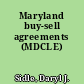 Maryland buy-sell agreements (MDCLE)