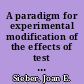 A paradigm for experimental modification of the effects of test anxiety on cognitive processes