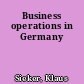 Business operations in Germany