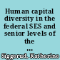 Human capital diversity in the federal SES and senior levels of the U.S. Postal Service and processes for selecting new executives : testimony before congressional committees /