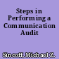 Steps in Performing a Communication Audit