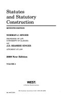 Statutes and statutory construction /