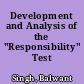 Development and Analysis of the "Responsibility" Test