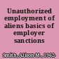 Unauthorized employment of aliens basics of employer sanctions /