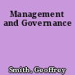 Management and Governance