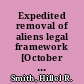 Expedited removal of aliens legal framework [October 8, 2019] /