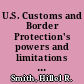 U.S. Customs and Border Protection's powers and limitations a brief primer /