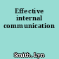 Effective internal communication