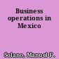 Business operations in Mexico