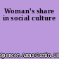 Woman's share in social culture