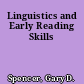 Linguistics and Early Reading Skills