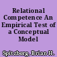 Relational Competence An Empirical Test of a Conceptual Model /