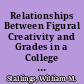 Relationships Between Figural Creativity and Grades in a College of Fine and Applied Arts