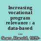 Increasing vocational program relevance : a data-based approach /