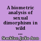 A biometric analysis of sexual dimorphism in wild ringtailed lemurs (Lemur catta) /