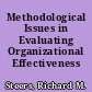 Methodological Issues in Evaluating Organizational Effectiveness