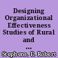 Designing Organizational Effectiveness Studies of Rural and Small School Districts