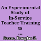 An Experimental Study of In-Service Teacher Training to Promote Inductive Teaching and Creative Problem Solving